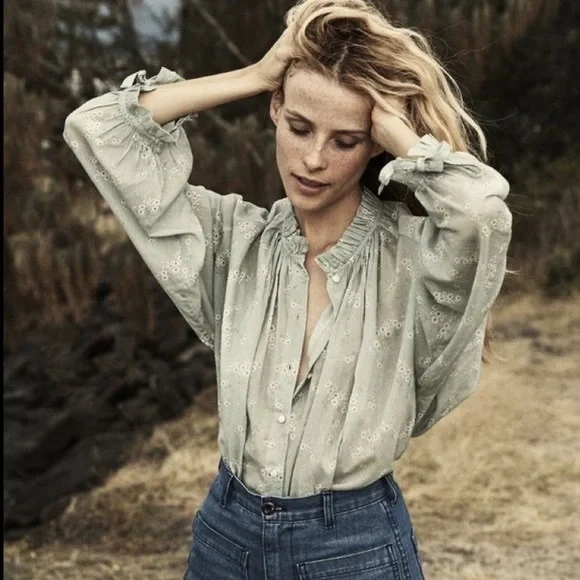 [SOLD] Dôen Baltic Top in Daisy Print - Picture 6 of 6